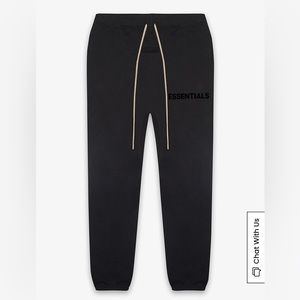Fear of God Essentials Sweatpants- Jet Black XS